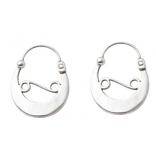 AROS FONSAGRADA - Pediente  pequeño  con  cierre de media esfera .