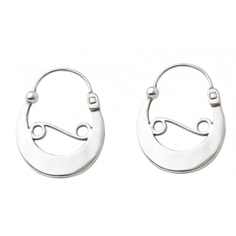 AROS FONSAGRADA - Pediente  pequeño  con  cierre de media esfera .