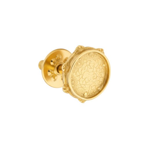 Pin pequeño pandeireta bañado en oro