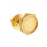 Pin pequeño pandeireta bañado en oro