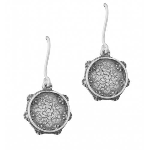 Pendiente grande  pandeireta con gancho movil